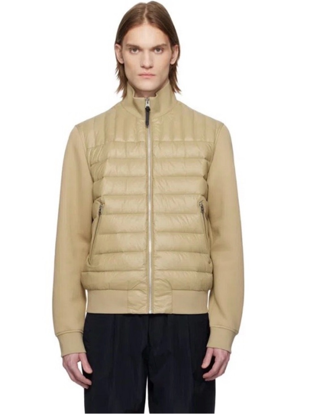 Mackage Collin-R Down Bomber Jacket Light Camel M NWT